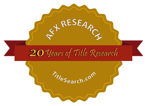 20 Years of Title Research Badge